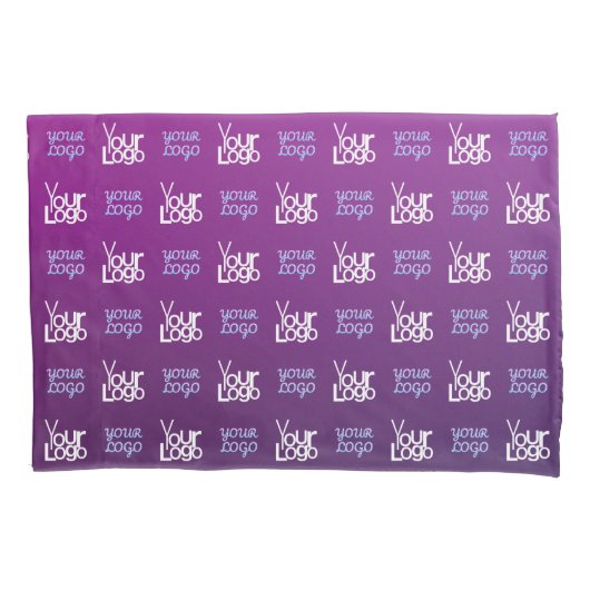 Uw Logo | 2 Geüploade Afbeeldingen of bedrijfslogo Kussensloop (Voorkant)