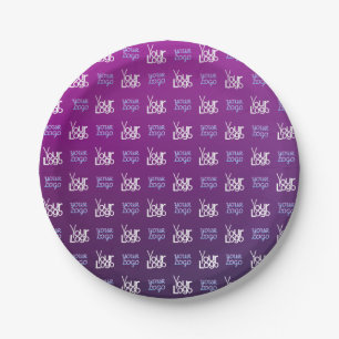 Uw Logo   2 Geüploade Afbeeldingen of bedrijfslogo Papieren Bordje