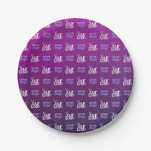 Uw Logo | 2 Geüploade Afbeeldingen of bedrijfslogo Papieren Bordje (Voorkant)