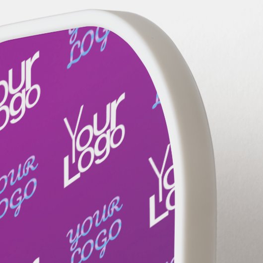 Uw Logo | 2 Geüploade Afbeeldingen of bedrijfslogo Pickleball Paddle (Links Detail)