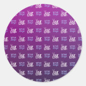 Uw Logo | 2 Geüploade Afbeeldingen of bedrijfslogo Ronde Sticker (Voorkant)