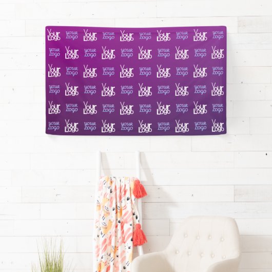 Uw Logo | 2 Geüploade Afbeeldingen of bedrijfslogo Spandoek (Insitu)