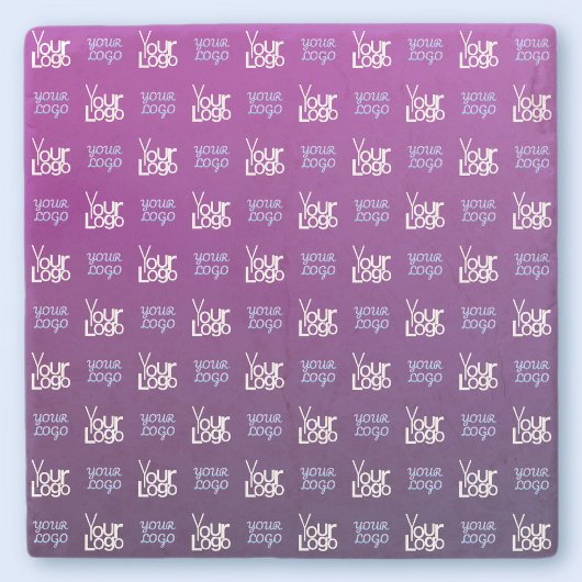 Uw Logo | 2 Geüploade Afbeeldingen of bedrijfslogo Stenen Onderzetter