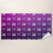 Uw Logo | 2 Geüploade Afbeeldingen of bedrijfslogo Strandlaken (Voorkant)