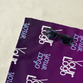 Uw Logo | 2 Geüploade Afbeeldingen of bedrijfslogo Strandlaken (In situ)