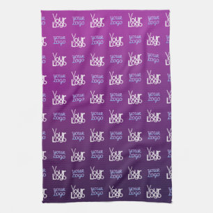 Uw Logo   2 Geüploade Afbeeldingen of bedrijfslogo Theedoek