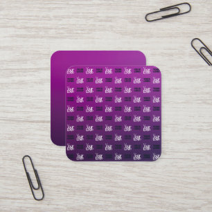 Uw Logo   2 Geüploade Afbeeldingen of bedrijfslogo Vierkante Visitekaartje