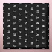 Uw Logo | 3 Logo Pattern Design Bewerkbaar Zwart Magneet