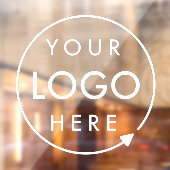Uw logo | Aangepast bedrijfslogo uploaden Raamsticker (Vel 2)