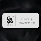 Uw Logo Aangepast zwart op witte personeelsnaam (t Naamplaatje