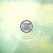 Uw Logo\ aangepaste bedrijfsklibrie voor uw bedrij Raamsticker (Vel 3)