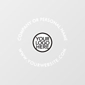 Uw Logo\ aangepaste bedrijfsklibrie voor uw bedrij Raamsticker (Vel)