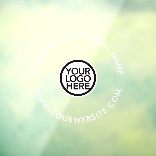 Uw logo\ Aangepaste bedrijfsvensterfolie voor bedr Raamsticker (Vel 3)