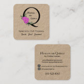 Uw Logo aangepaste moderne rendementslapper Boerde Vierkante Visitekaartje (Voorkant / Achterkant)