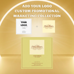 Uw Logo Aangepaste QR Code Marketing Vierkante Visitekaartje