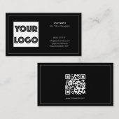 Uw Logo Aangepaste QR Code Marketing Visitekaartje (Voorkant / Achterkant)