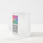 Uw Logo Aangepaste QR-code Promotioneel Modern Matglas Koffiemok (Voorkant links)
