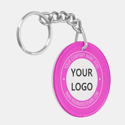 Uw Logo aangepaste tekst Business Sleutelhanger Sj (Voorkant Links)