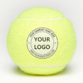 Uw Logo aangepaste tekst gepersonaliseerde tennisb Tennisballen (Voorkant)