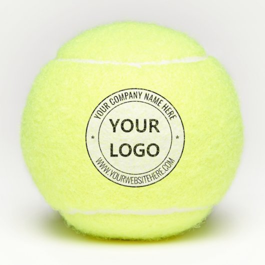Uw Logo aangepaste tekst gepersonaliseerde tennisb Tennisballen (Voorkant)