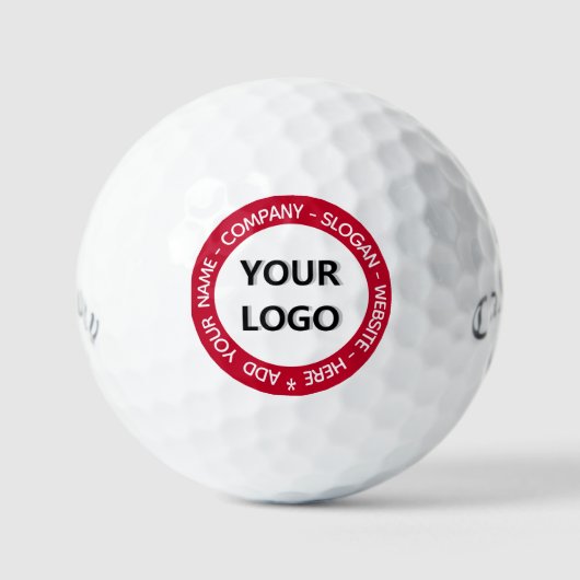 Uw Logo aangepaste tekst promotionele stempel golf Golfballen (Voorkant)