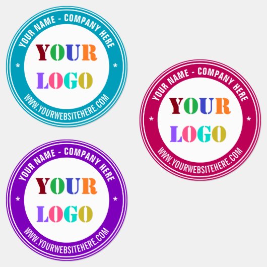 Uw Logo aangepaste tekst zakelijke Stickers Sjablo (Groep)