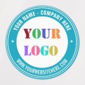 Uw Logo aangepaste tekst zakelijke Stickers Sjablo (Design 1)