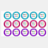 Uw Logo aangepaste tekst zakelijke Stickers Sjablo (Vel)