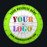 Uw Logo aangepaste tekstkleur zakelijke dartbord<br><div class="desc">Aangepaste kleuren en lettertypen - Ontwerp uw eigen gepersonaliseerde dartborden met uw bedrijf Logo en naam Website of Aangepaste tekst Promotionele zaken Gepersonaliseerde dartbord - Voeg uw Logo / Afbeelding of QR-code toe - Foto / en tekst / informatie / Meer - Grootte wijzigen en elementen verplaatsen met aanpassingsgereedschap. Kies...</div>