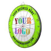 Uw Logo aangepaste tekstkleur zakelijke dartbord (Voorkant Rechts)