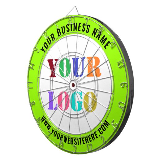 Uw Logo aangepaste tekstkleur zakelijke dartbord (Voorkant Rechts)