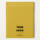 Uw Logo Aangepaste Zakelijke Marketing Goud Planner (Achterkant)