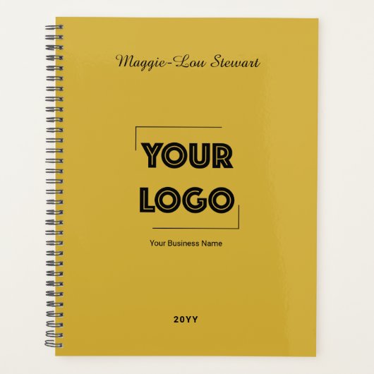 Uw Logo Aangepaste Zakelijke Marketing Goud Planner (Voorkant)
