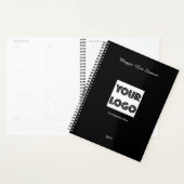 Uw Logo Aangepaste Zakelijke Marketing Zwart Planner (Display)