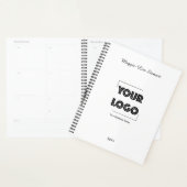 Uw Logo Aangepaste Zakelijke Zwart Wit Planner (Display)