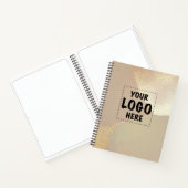 Uw Logo aangepaste zwarte Notitieboek (Binnen)
