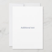 Uw Logo & Aanpasbaar Modern Design | Marineblauw (Achterkant)