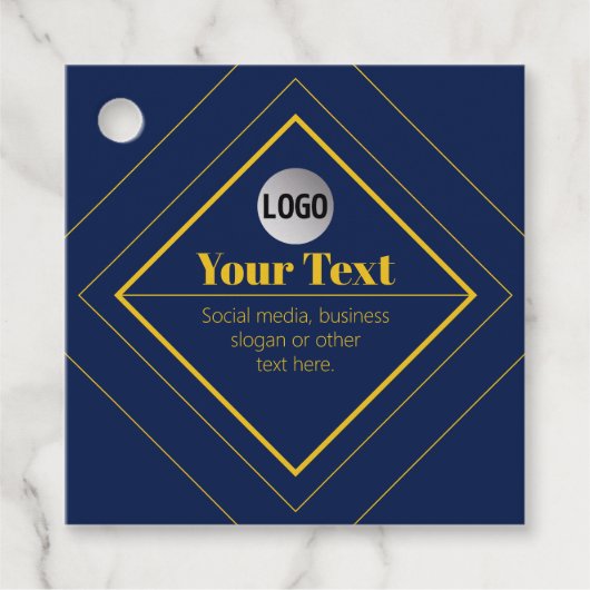 Uw Logo & Aanpasbare Ontwerpsjabloon Bedankjes Labels (Voorkant)