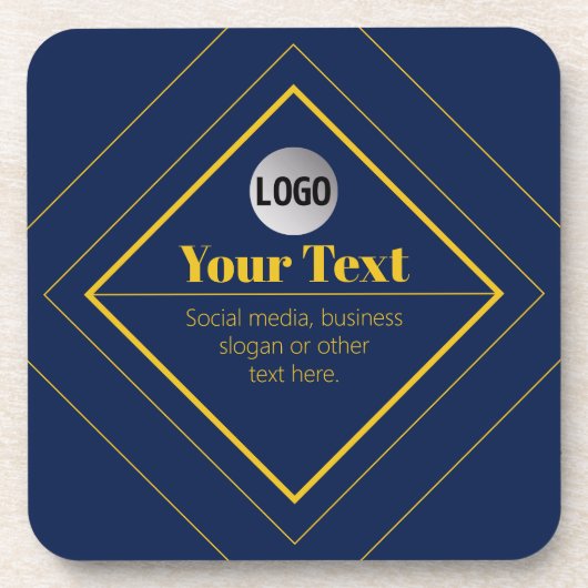 Uw Logo & Aanpasbare Ontwerpsjabloon Bier Onderzetter (Voorkant)