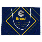 Uw Logo & Aanpasbare Ontwerpsjabloon Groot Cadeauzakje (Achterkant)