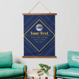 Uw Logo & Aanpasbare Ontwerpsjabloon Hangend Wandkleed