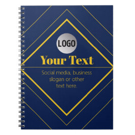 Uw Logo & Aanpasbare Ontwerpsjabloon Notitieboek