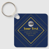 Uw Logo & Aanpasbare Ontwerpsjabloon Sleutelhanger (Voorkant)