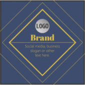 Uw Logo & Aanpasbare Ontwerpsjabloon Sticker (Voorkant)