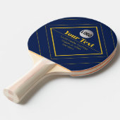 Uw Logo & Aanpasbare Ontwerpsjabloon Tafeltennisbatje (Voorkant Gekanteld)