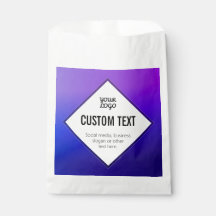 Uw Logo & Aanpasbare Tekst | Paarse Ombre