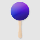 Uw Logo & Aanpasbare Tekst | Paarse Ombre Handwaaier (Achterkant)
