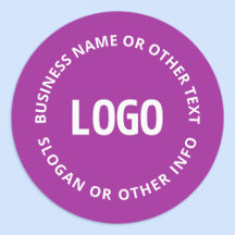 Uw Logo & Aanpasbare Tekst | Paarse Violet