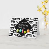 Uw Logo achtergrondmedewerker/Clientdag Kaart (Gele Bloem)