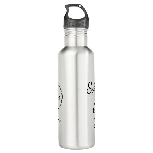 Uw Logo Addiction Recovery Merchandise Waterfles (Achterkant)